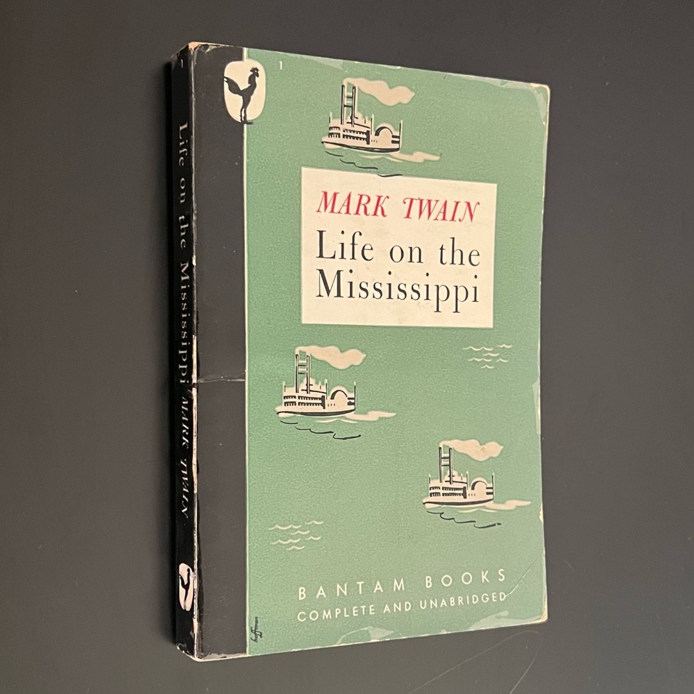 Very Rare - Life on the Mississippi by Mark Twain - 1945 Paperback Edition